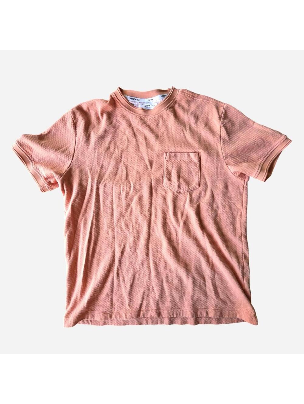 Kenneth Cole Men's Orange and Pink Tshirt